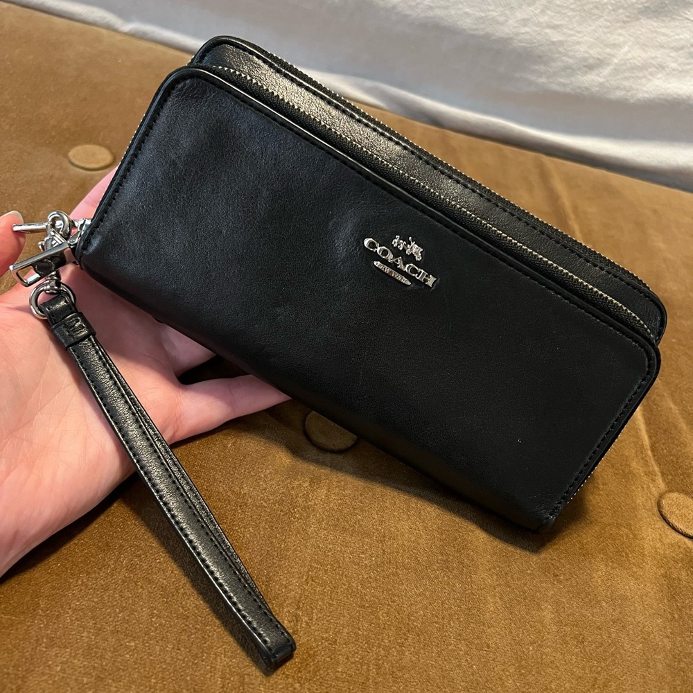 Coach Black Leather Wallet